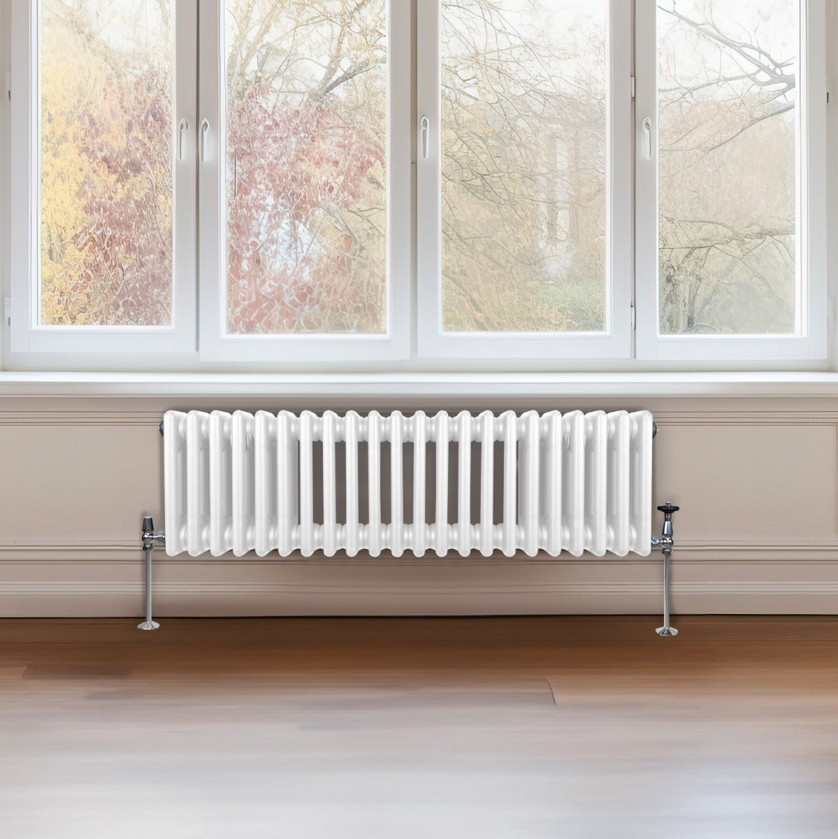 Traditional 3 Column Radiator - 300 x 1012mm - White