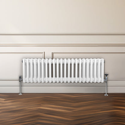 Traditional 3 Column Radiator - 300 x 1012mm - White