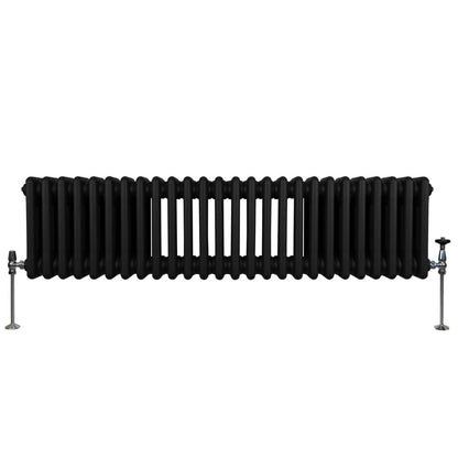 Traditional 3 Column Radiator - 300 x 1192mm - Black