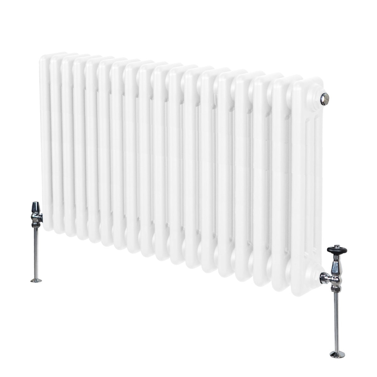 Traditional 3 Column Radiator - 600 x 832mm - White