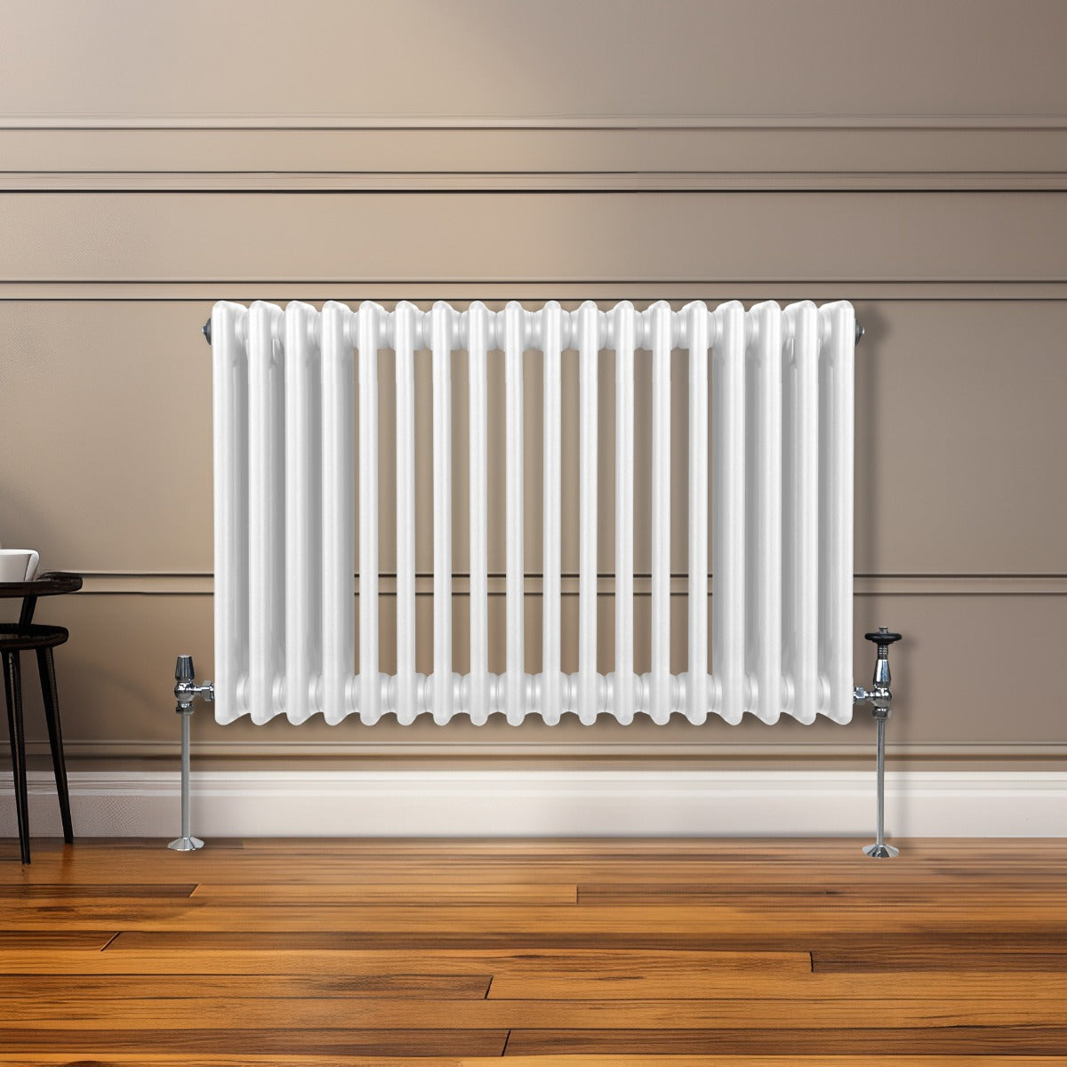 Traditional 3 Column Radiator - 600 x 832mm - White