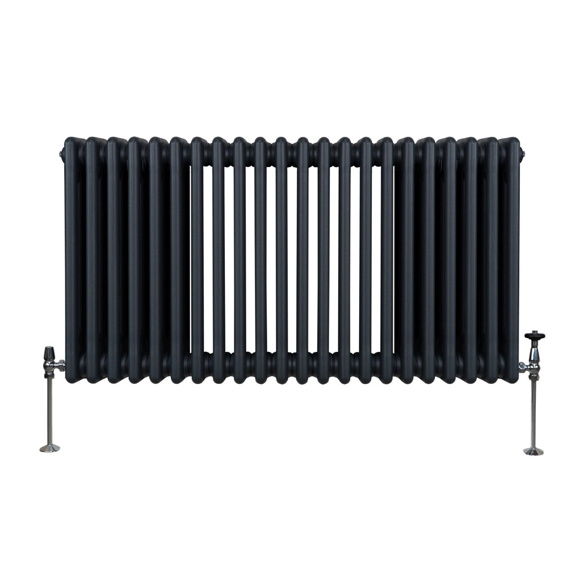 Traditional 3 Column Radiator - 600 x 1012mm - Anthracite Grey