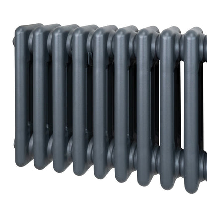 Traditional 3 Column Radiator - 600 x 1012mm - Anthracite Grey