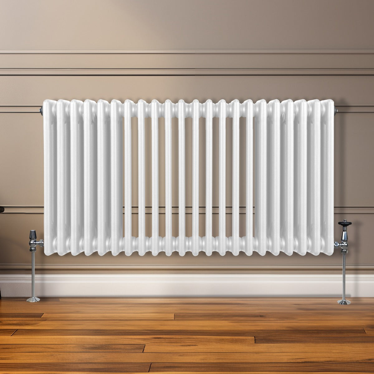 Traditional 3 Column Radiator - 600 x 1012mm - White