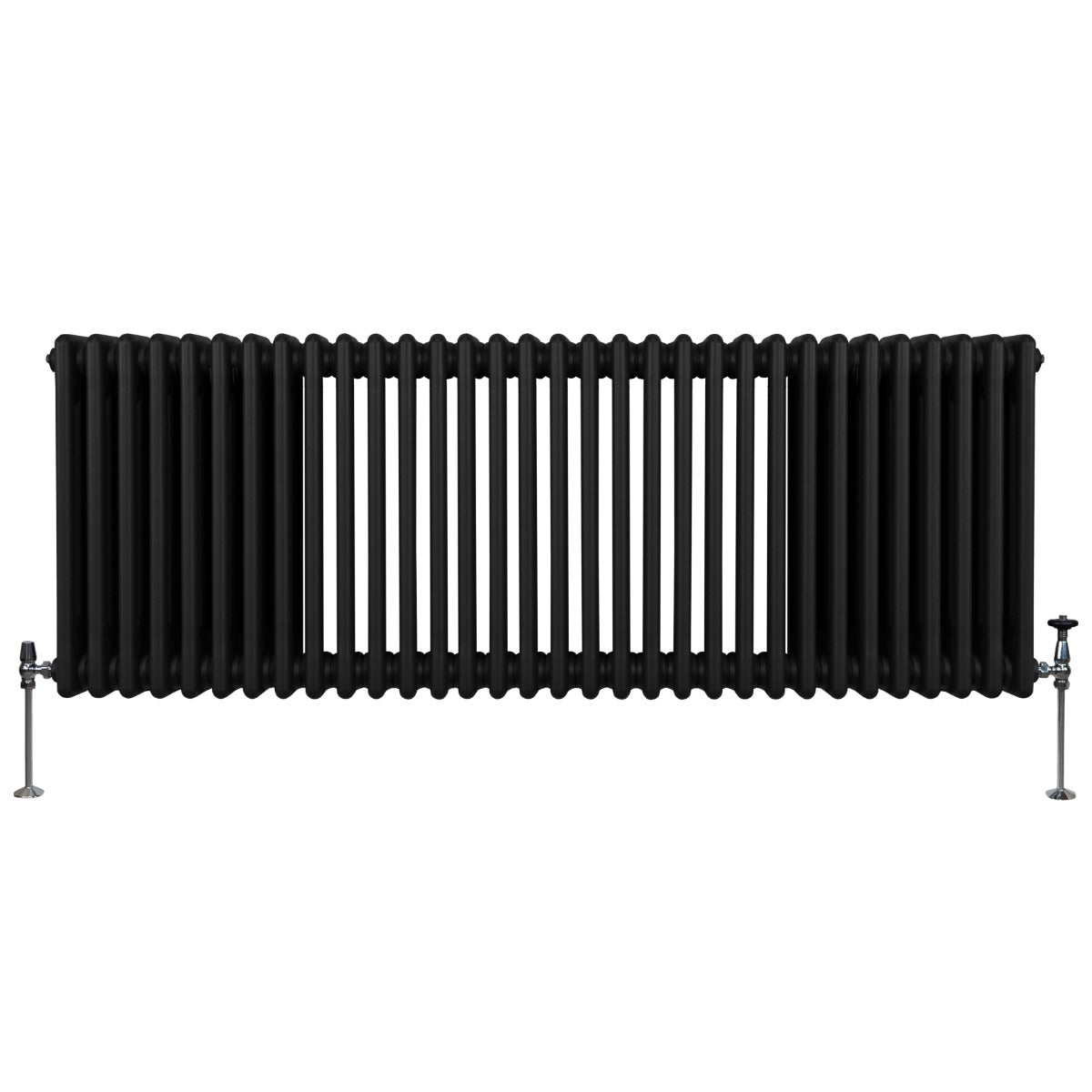 Traditional 3 Column Radiator - 600 x 1462mm - Black