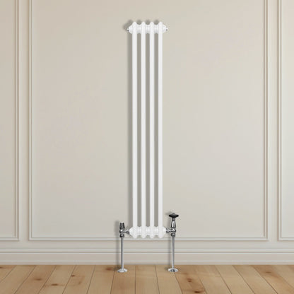 Traditional 3 Column Radiator - 1500 x 202mm - White