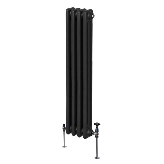 Traditional 3 Column Radiator - 1500 x 202mm - Black