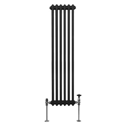 Traditional 3 Column Radiator - 1500 x 292mm - Black