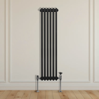 Traditional 3 Column Radiator - 1500 x 292mm - Black