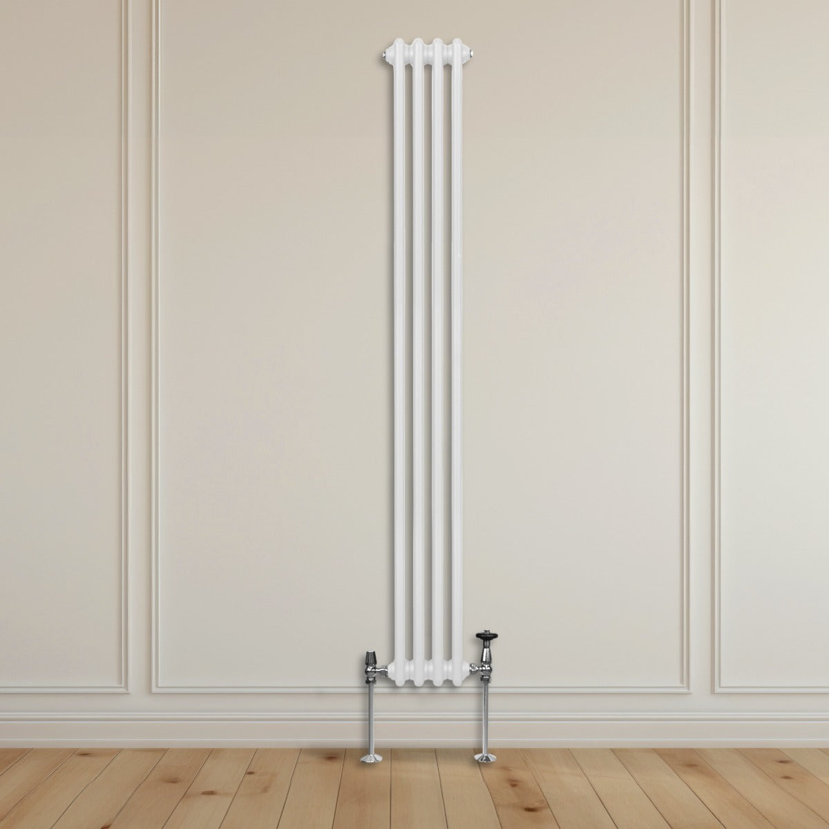 Traditional 3 Column Radiator - 1800 x 202mm - White