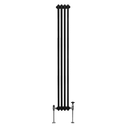 Traditional 3 Column Radiator - 1800 x 202mm - Black