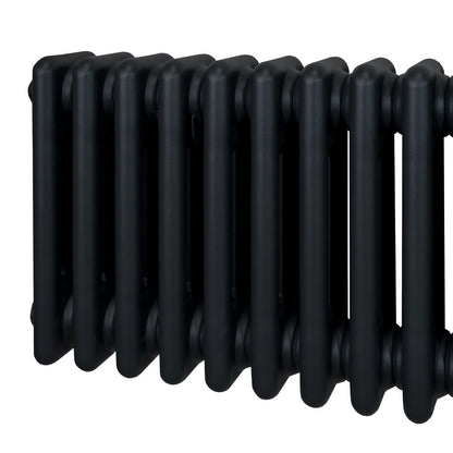 Traditional 3 Column Radiator - 1800 x 202mm - Black