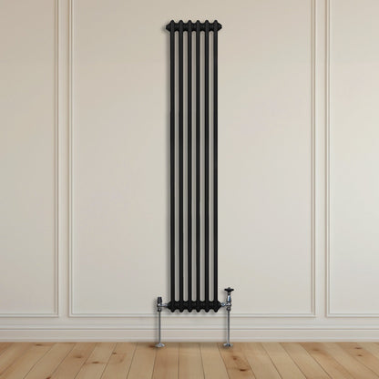 Traditional 3 Column Radiator - 1800 x 292mm - Black