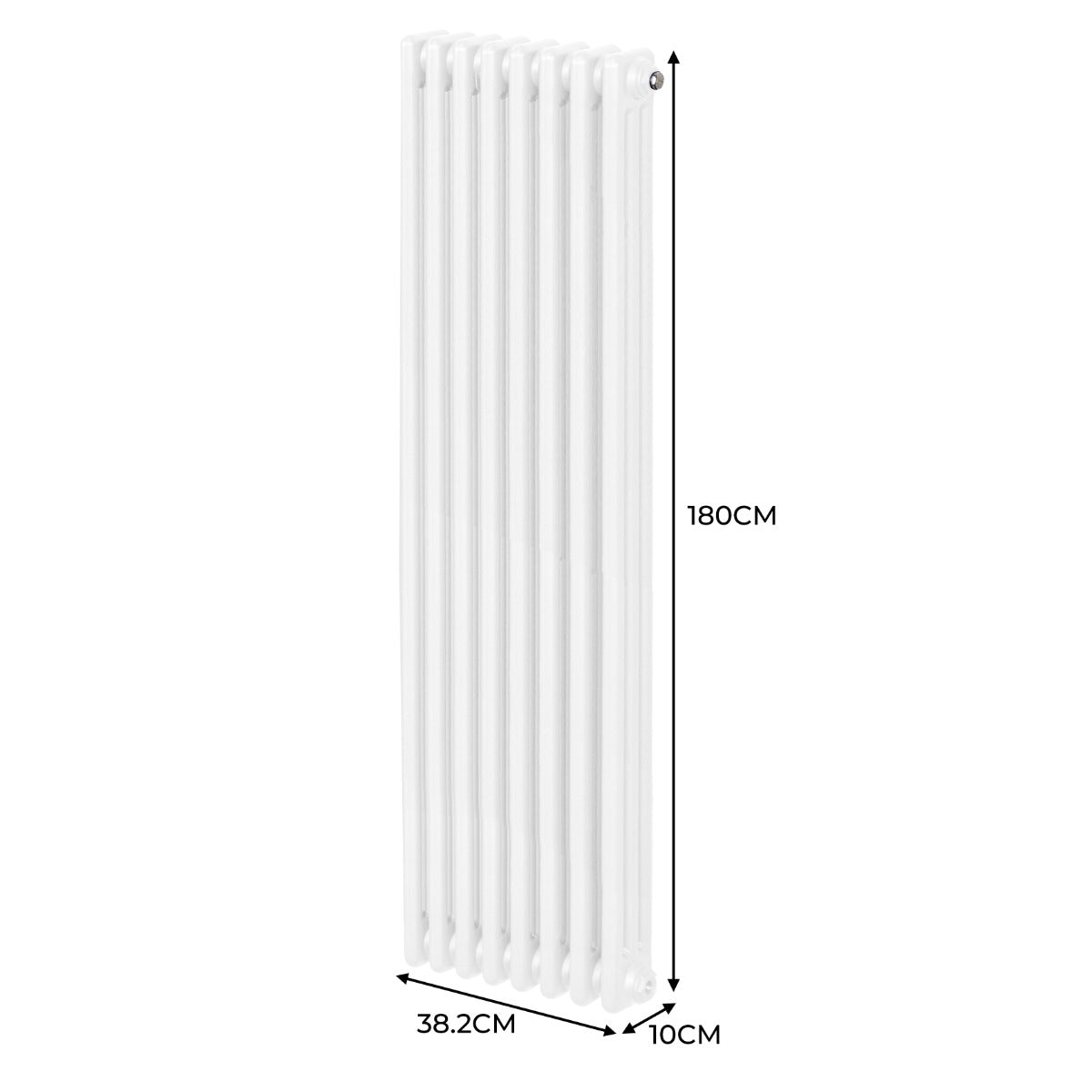 Traditional 3 Column Radiator - 1800 x 382mm - White