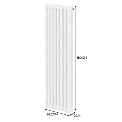 Traditional 3 Column Radiator - 1800 x 382mm - White