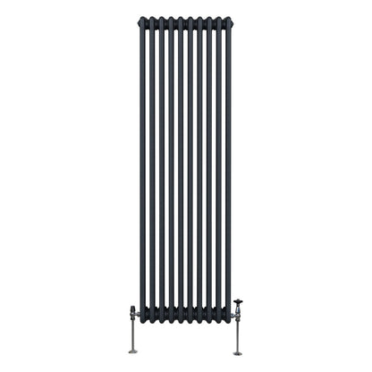 Traditional 3 Column Radiator - 1800 x 472mm - Anthracite Grey