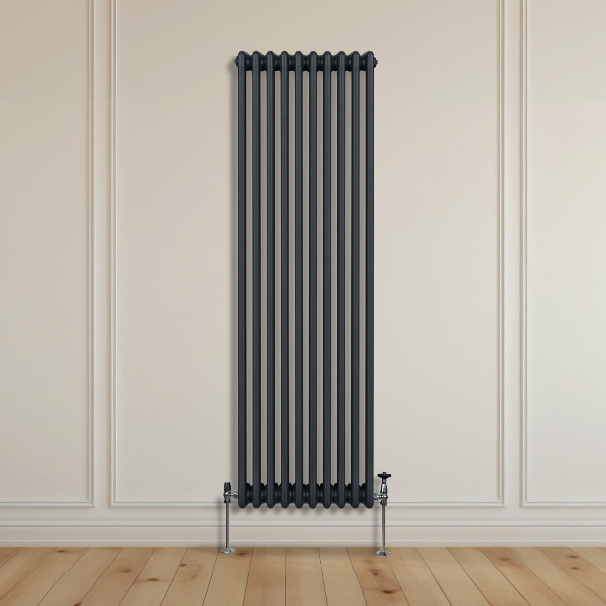 Traditional 3 Column Radiator - 1800 x 472mm - Anthracite Grey