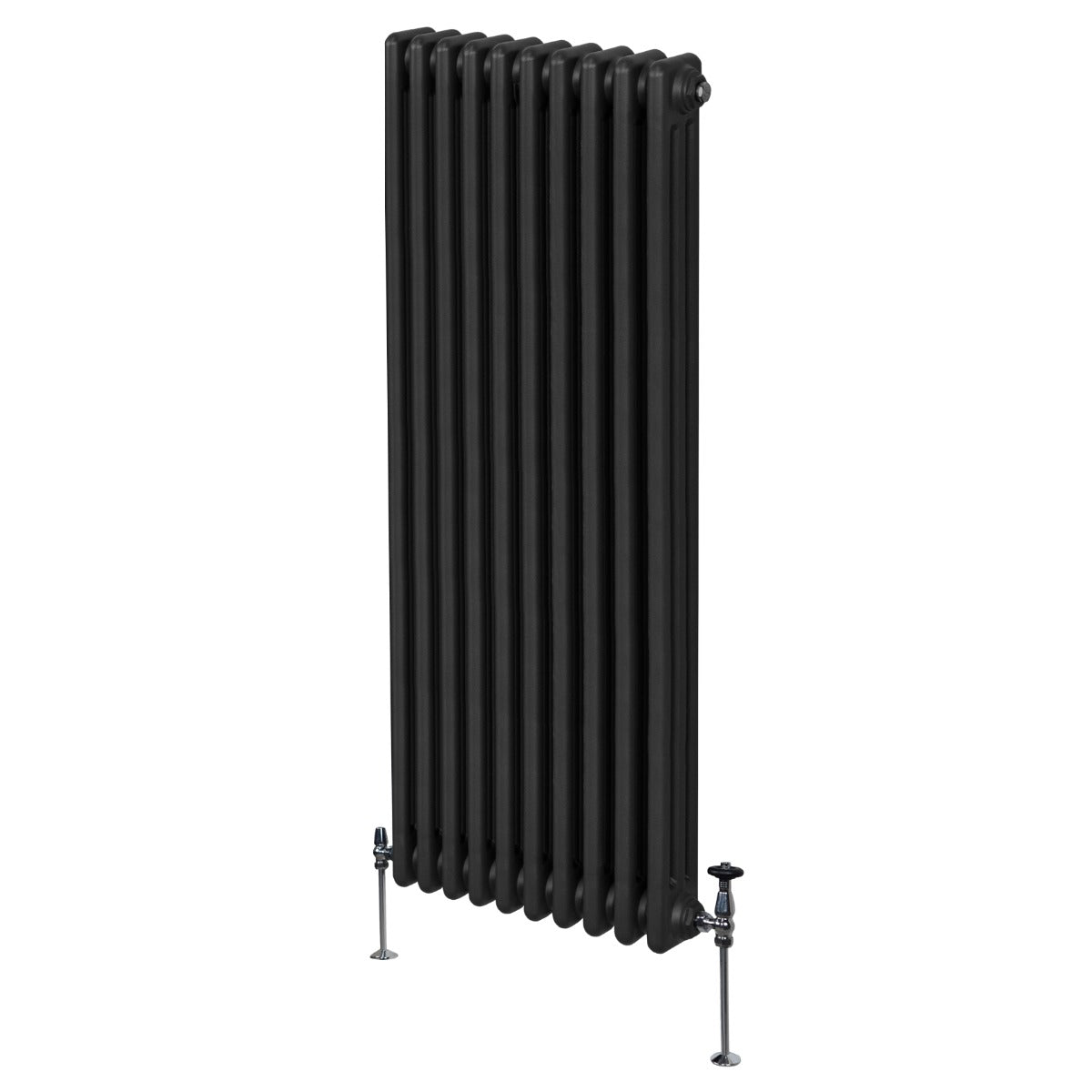 Traditional 3 Column Radiator - 1800 x 472mm - Black