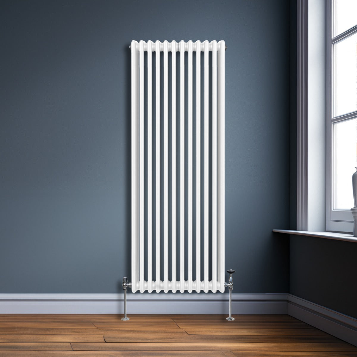 Traditional 3 Column Radiator - 1800 x 562mm - White