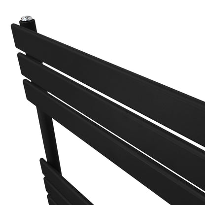 Flat Panel Towel Radiator – 1200mm x 500mm – Black