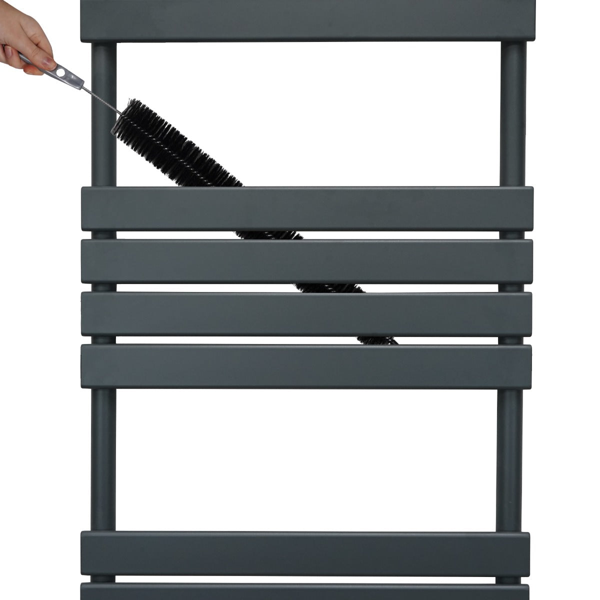 Flat Panel Towel Radiator – 1200mm x 600mm – Anthracite Grey