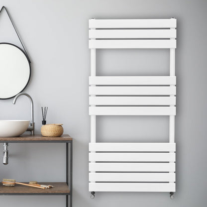 Flat Panel Towel Radiator – 1200mm x 600mm – White