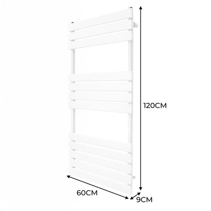 Flat Panel Towel Radiator – 1200mm x 600mm – White