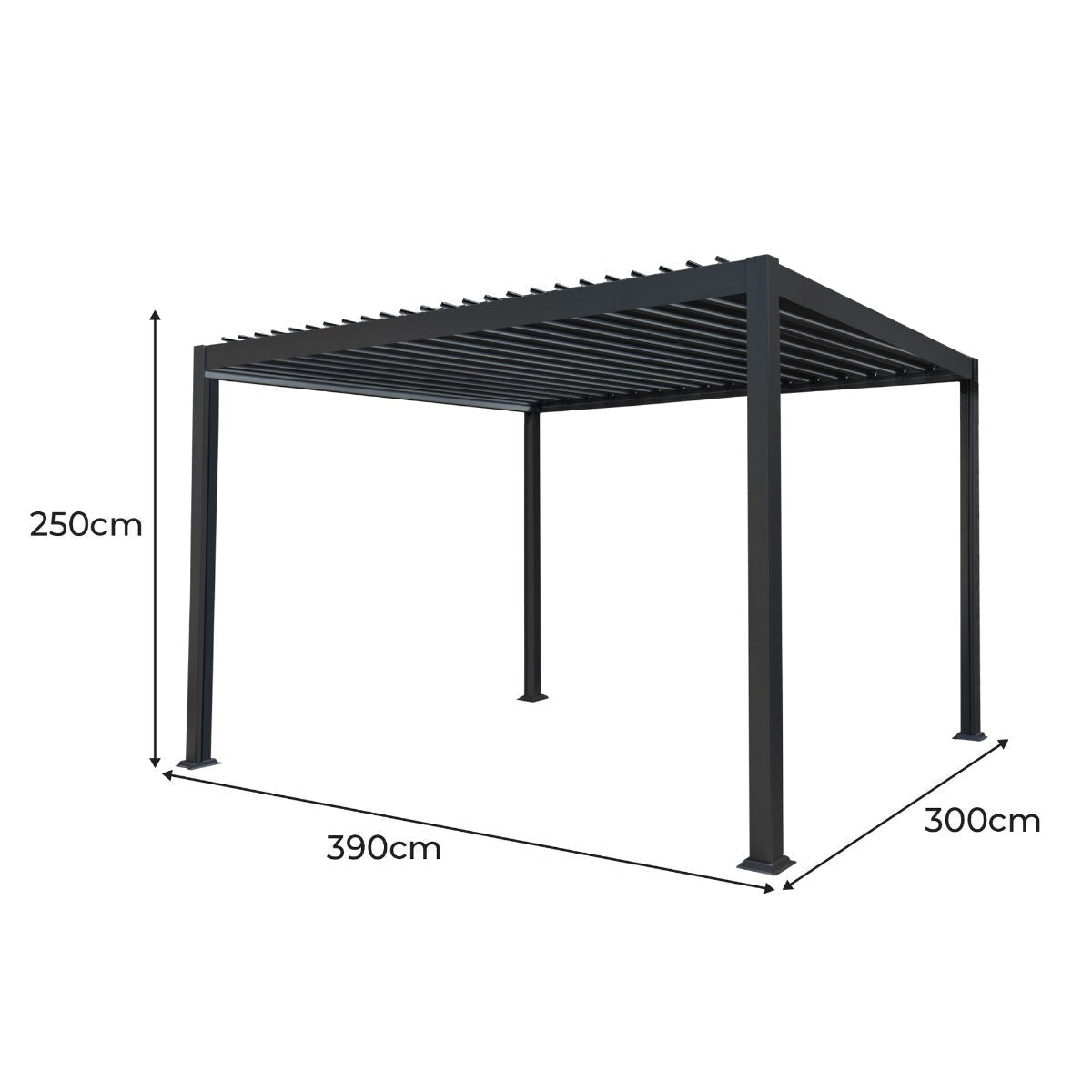 Aluminium Pergola 4m x 3m