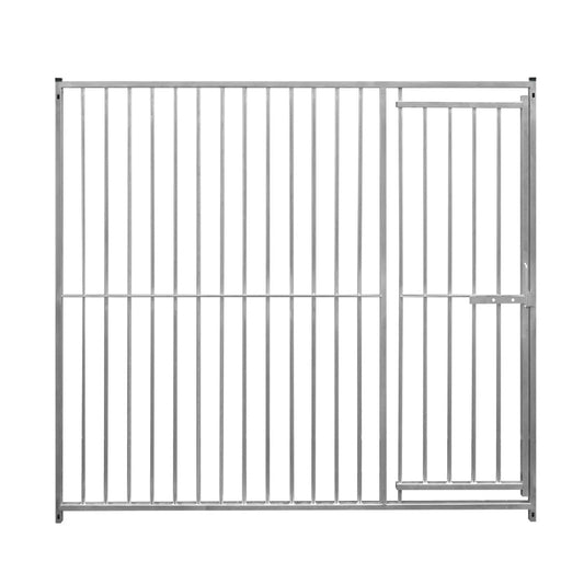 2m Dog Run Panel With Door – 8cm Bar Spacing
