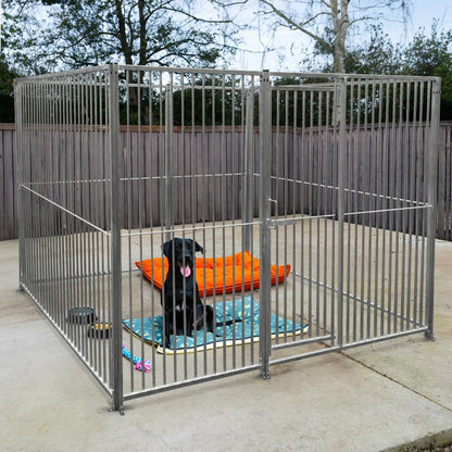 2m Dog Run Panel With Door – 5cm Bar Spacing