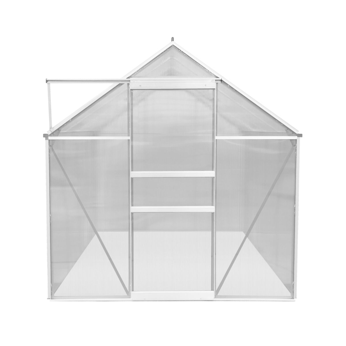 Polycarbonate Greenhouse 6ft x 8ft – Silver