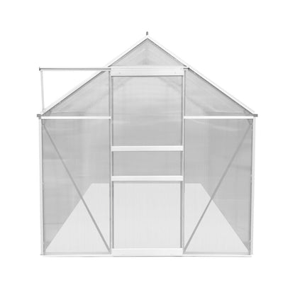 Polycarbonate Greenhouse 6ft x 10ft – Silver