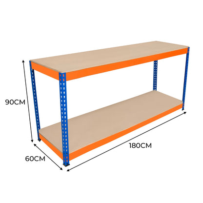 S-Rax 2 Tier Workbench - 180cm x 60cm x 90cm