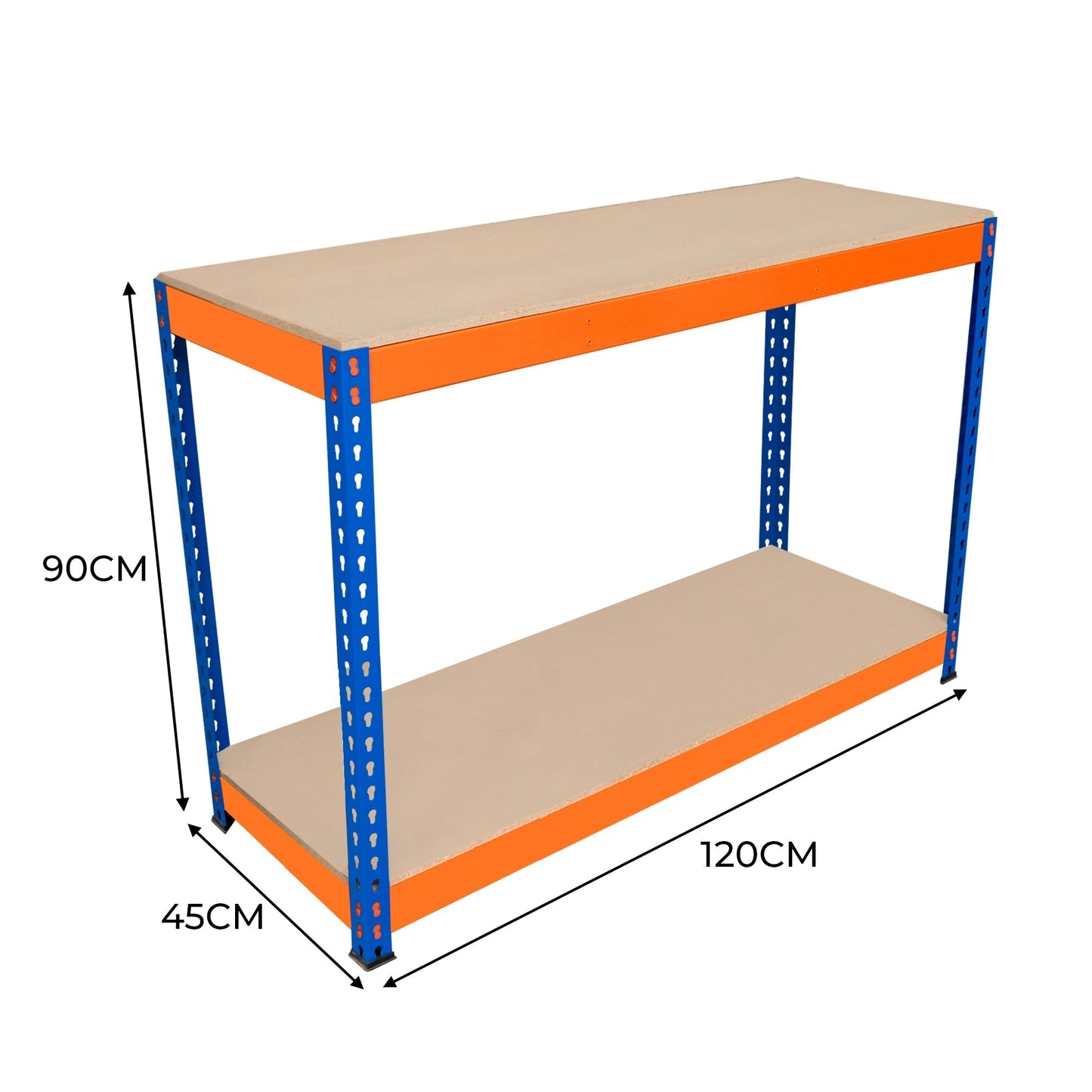 S-Rax 2 Tier Workbench - 120cm x 45cm x 90cm