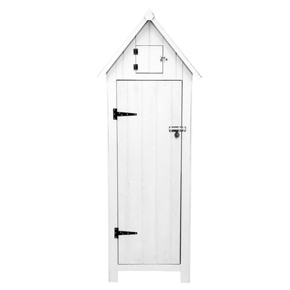 Wooden Garden Shed - White