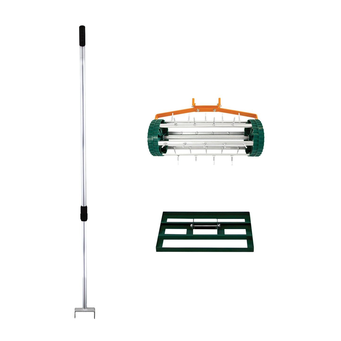 50cm Lawn Leveller & Aerator – Green