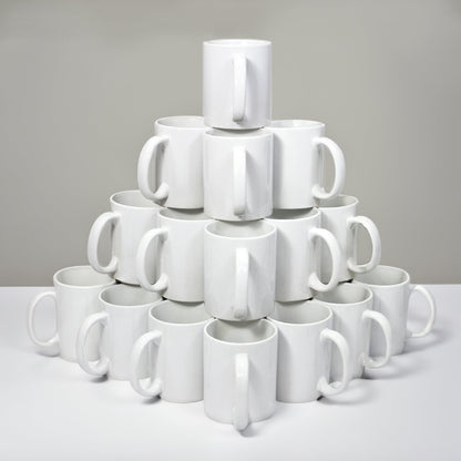 36 White Sublimation Mugs With Boxes & Heat Tape Roll