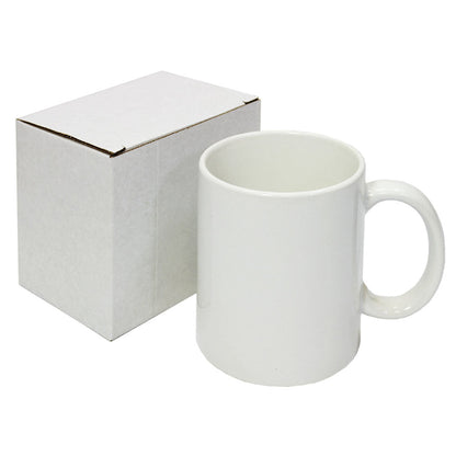 72 White Sublimation Mugs With Boxes & Heat Tape Roll