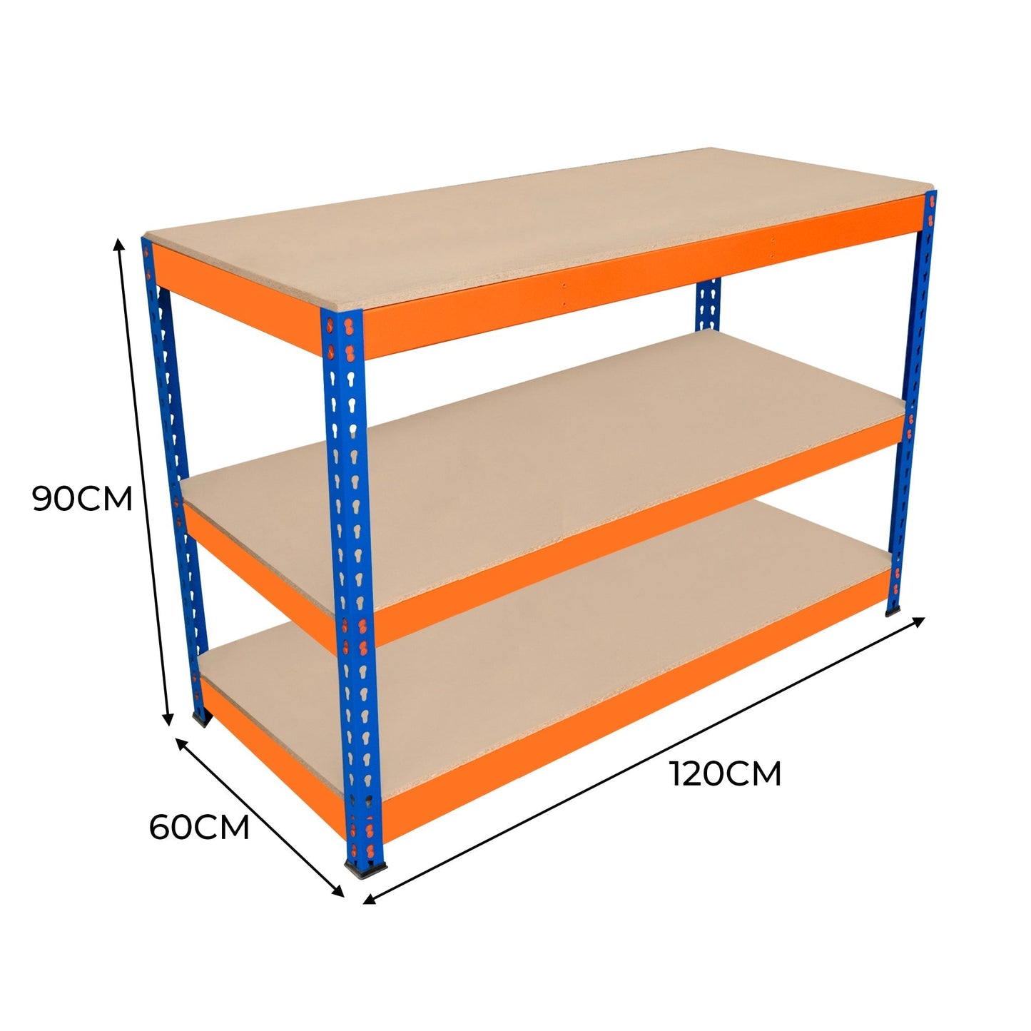 S-Rax 3 Tier Workbench - 120cm x 60cm x 90cm