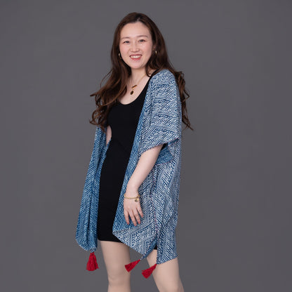 Mali Sky Kimono-Inspired Garment