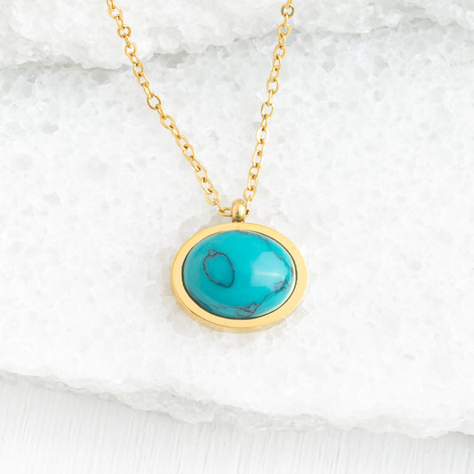 Hopeful Glow Necklace in Turquoise