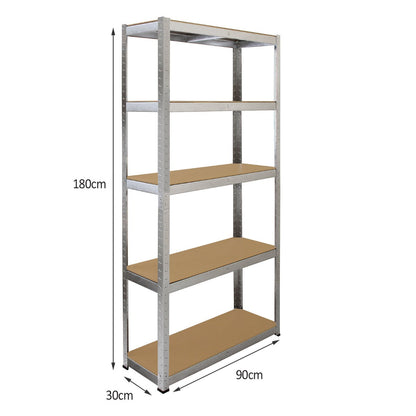 6 x GALWIX 90cm x 180cm x 30cm Galvanised Racking