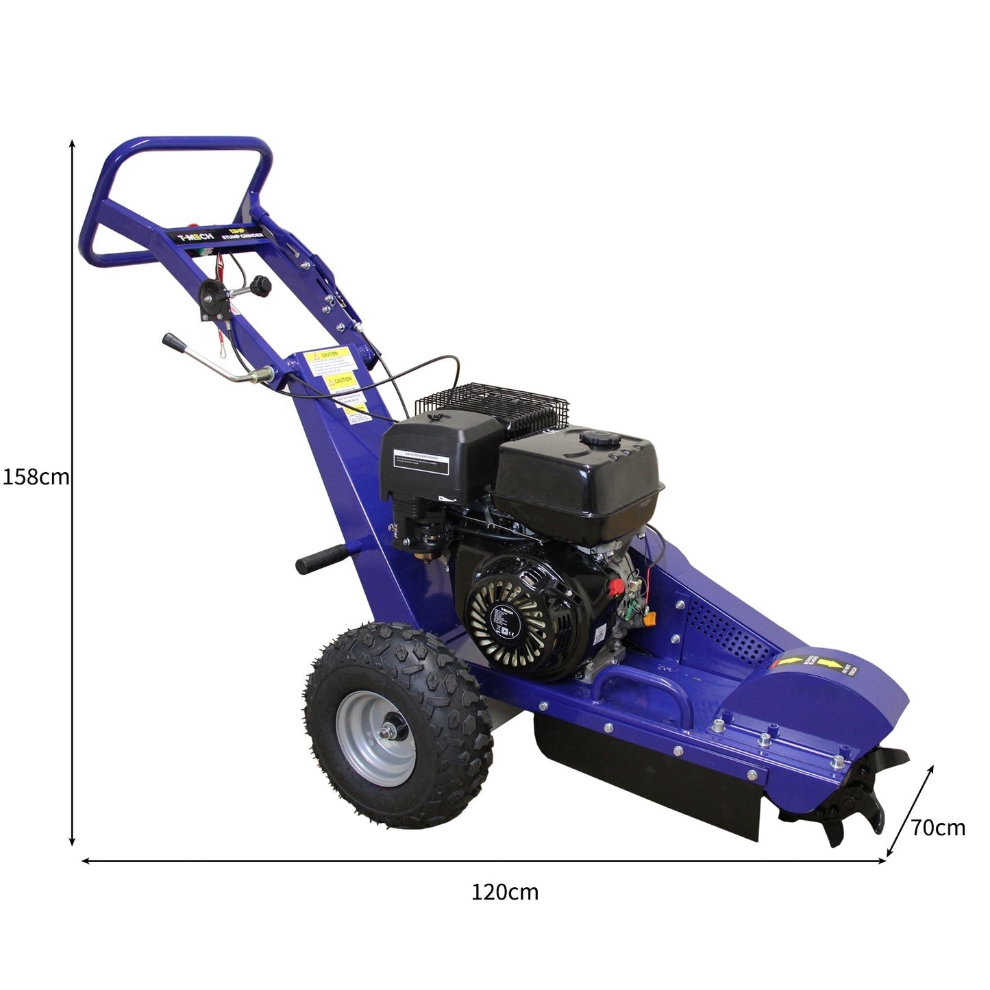 T-Mech Log Splitter 7T 520mm & T-Mech 13HP Stump Grinder