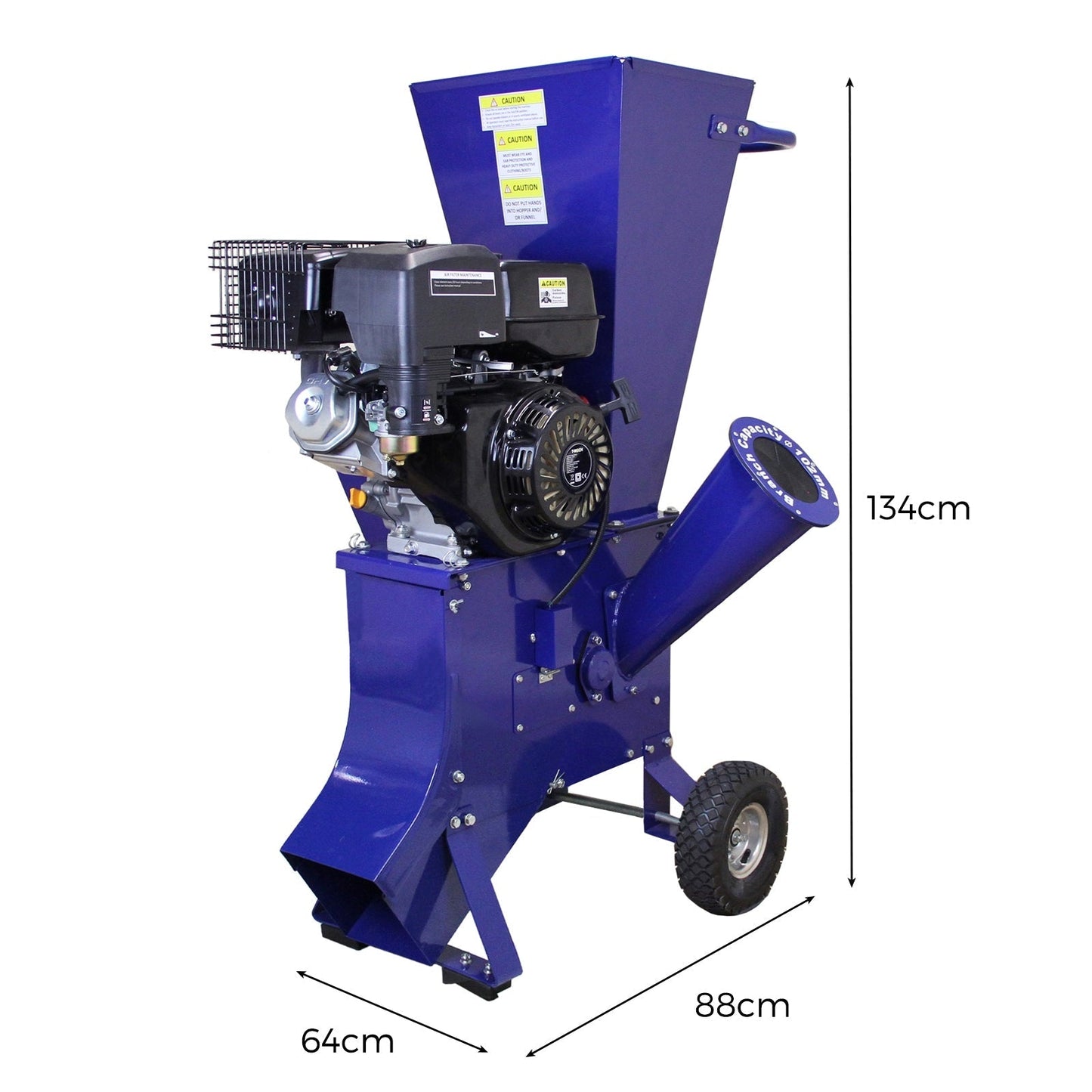 T-Mech Log Splitter 5T 370mm & T-Mech 15HP Wood Chipper