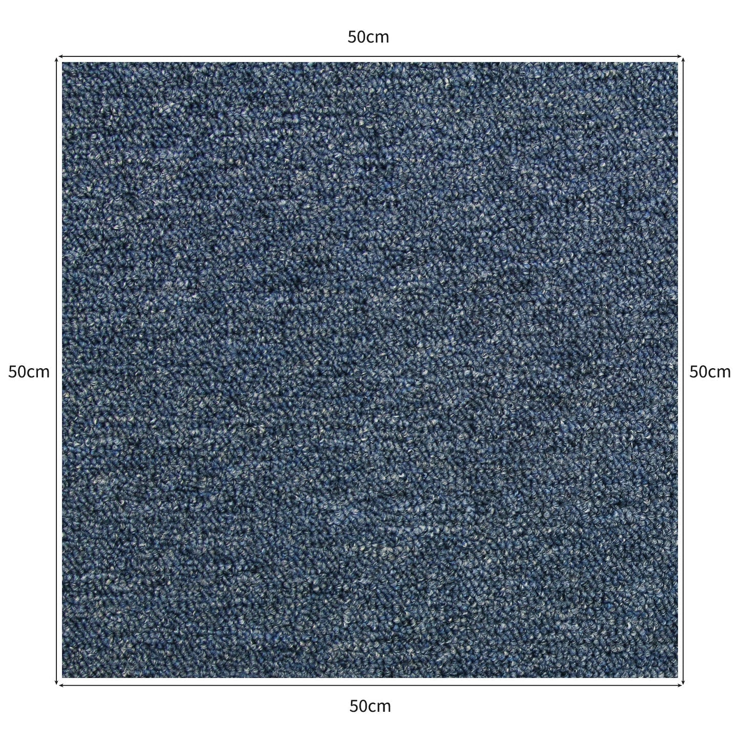 40 x Carpet Tiles 10m2 / Storm Blue