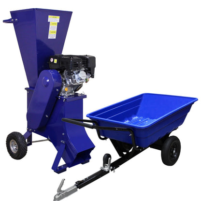 ATV Tipping Trailer & 15HP Wood Chipper