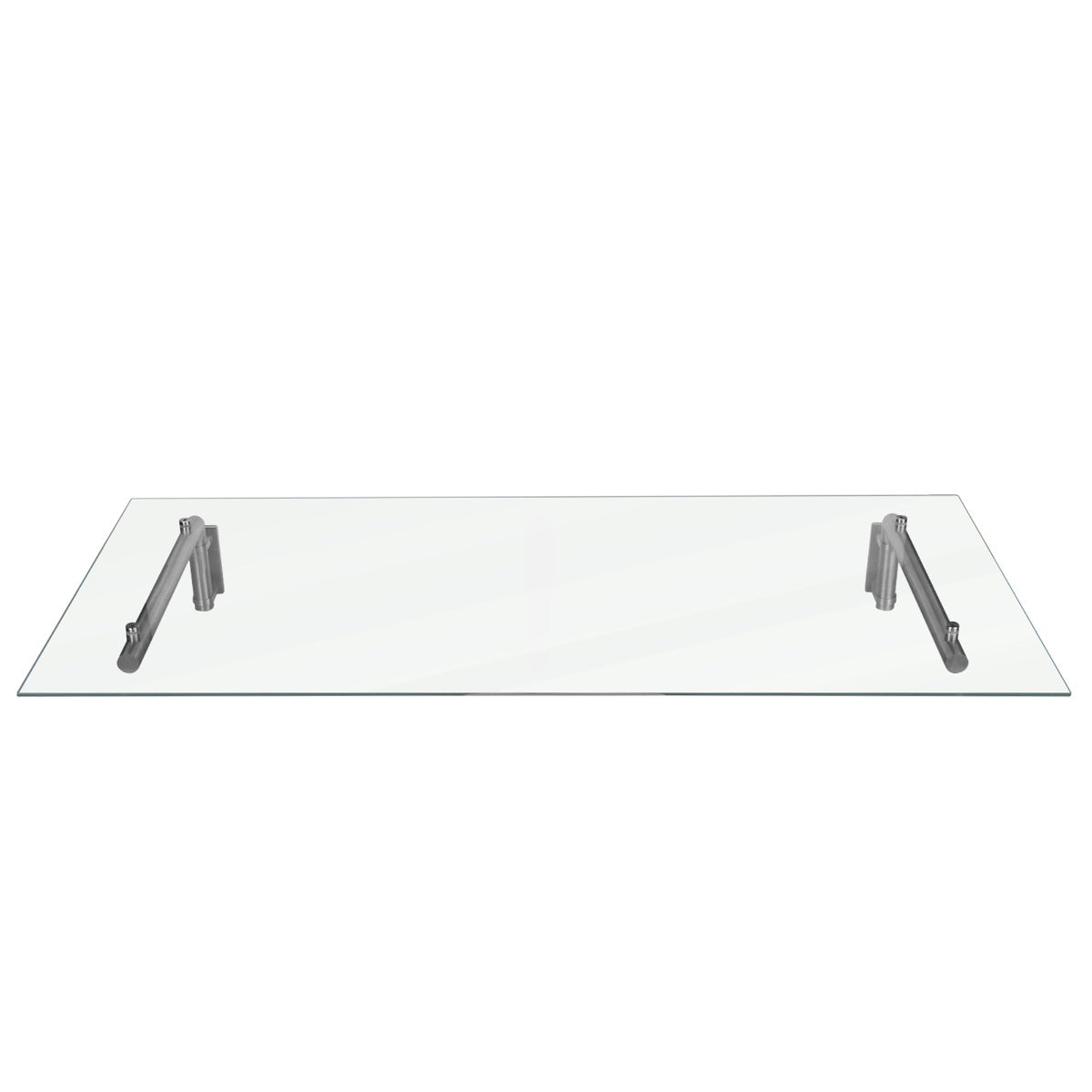 MonsterShop Glass Door Canopy & Brackets, 144cm W, 80cm D