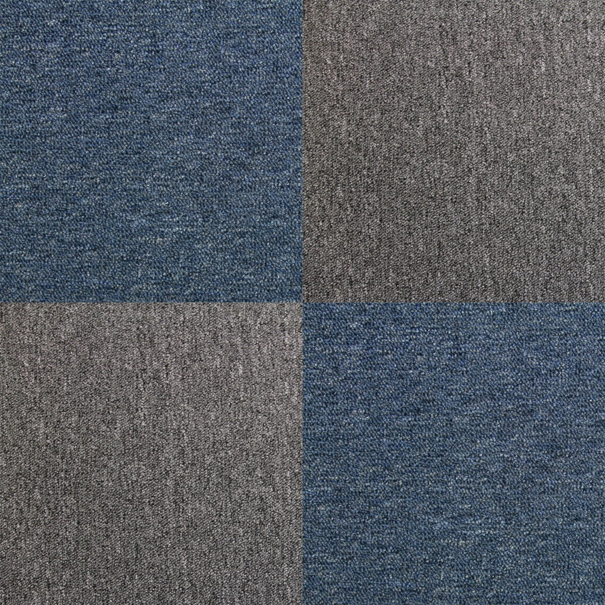 40 x Carpet Tiles 10m2 / Storm Blue & Anthracite