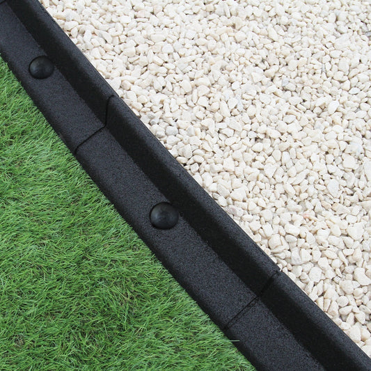 Flexible Lawn Edging Black 1.2m x 36