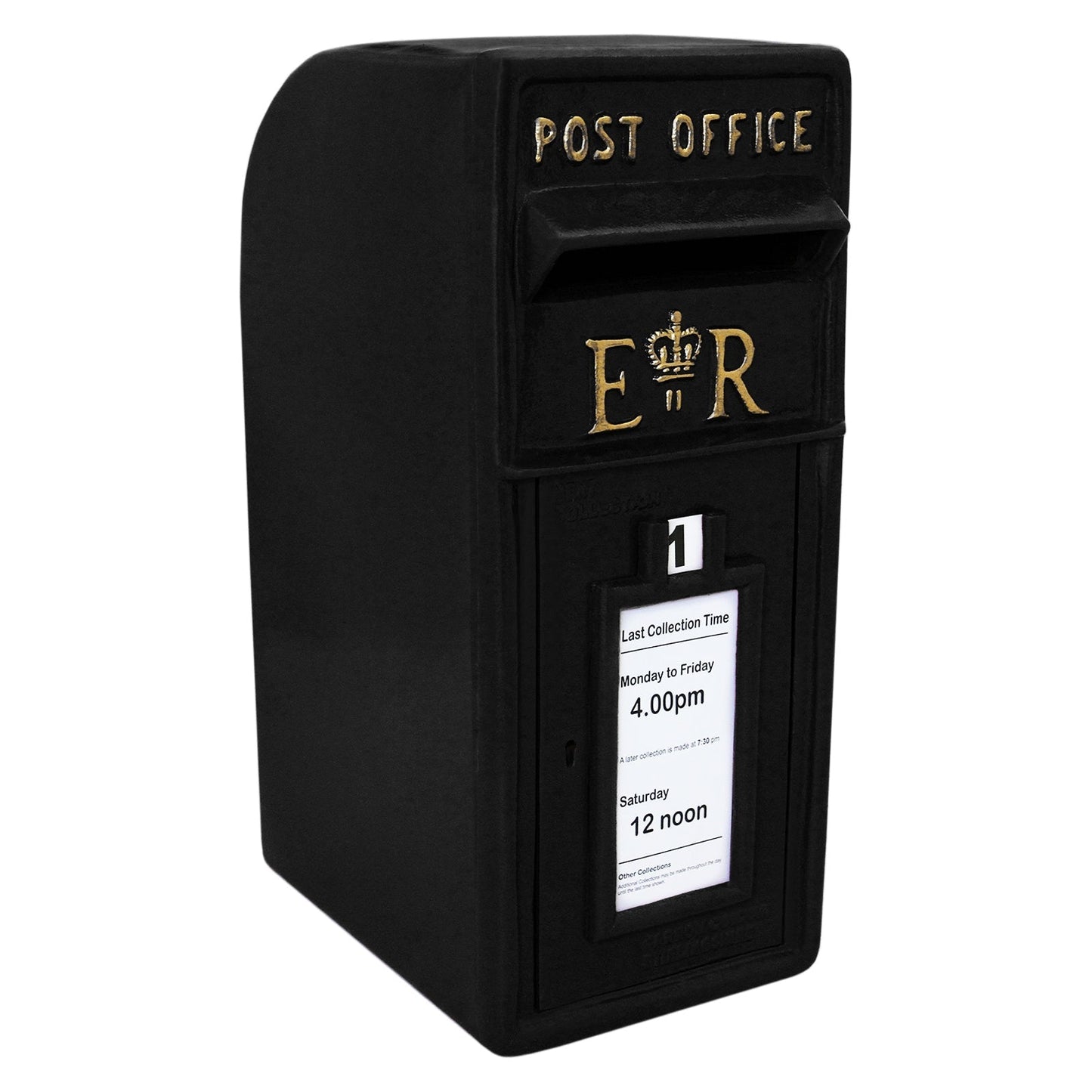 Black Royal Mail Post Box